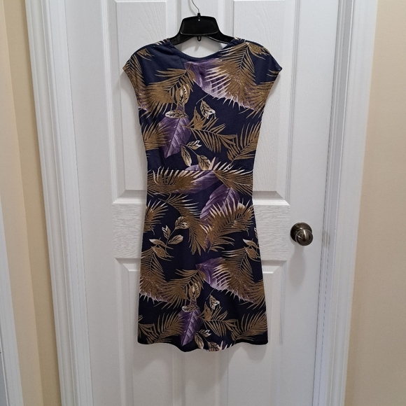 ❤️ NWT Sansara Tropical Print Dress Women's Small Twist Front Sleeveless Dress - Picture 9 of 10